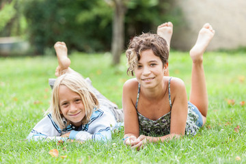 Children on the Grass