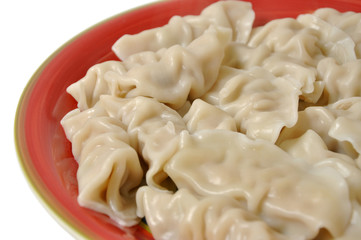 Cooked chinese dumplings