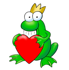 Frosch mit Herz