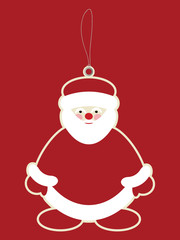 Price tag of santa claus