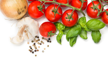Cooking ingredients background