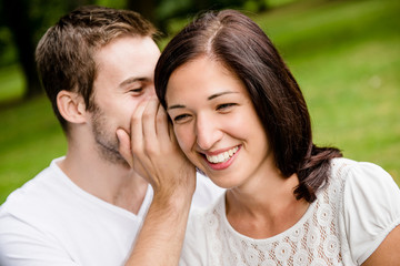 Fototapeta premium Tell me secret - whisper