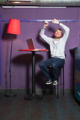 Man on laptop