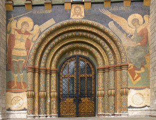 Southern portal of the Assumption Cathedral of the Moscow Kremli