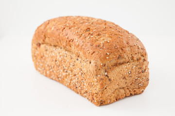 Brown loaf of bread