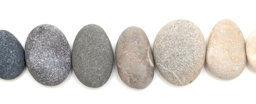 Fototapeta stones isolated on white background