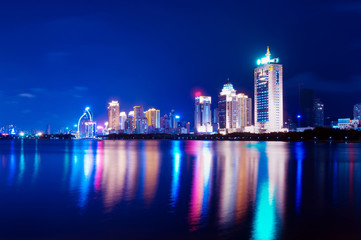 Fototapeta na wymiar China Xiamen night scene