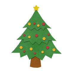 Christmas tree Hand writing cartoon.