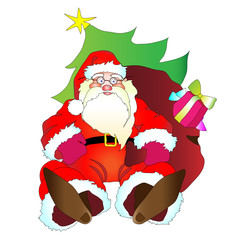 Santa Claus, Christmas, new year, background