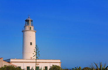 Formentera La Mola lighthouse at Balearic islands