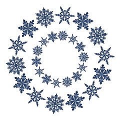 Kranz aus Schneeflocken