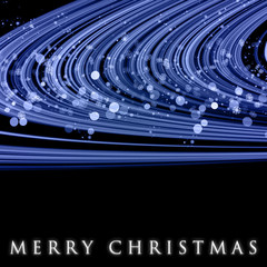 fantastic christmas wave design with snowflakes