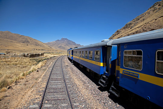 Views from the Andean Explorer Train travelling through the Ande