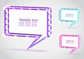 Speech bubble. Vector