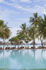 holiday resort at a tropical beach
