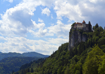 Fototapeta na wymiar Widok na Zamek Bled, Słowenia