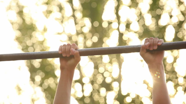 teenager doing pull ups 13