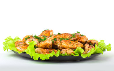 Roasted chicken wings