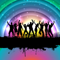 Plakat Grunge party background