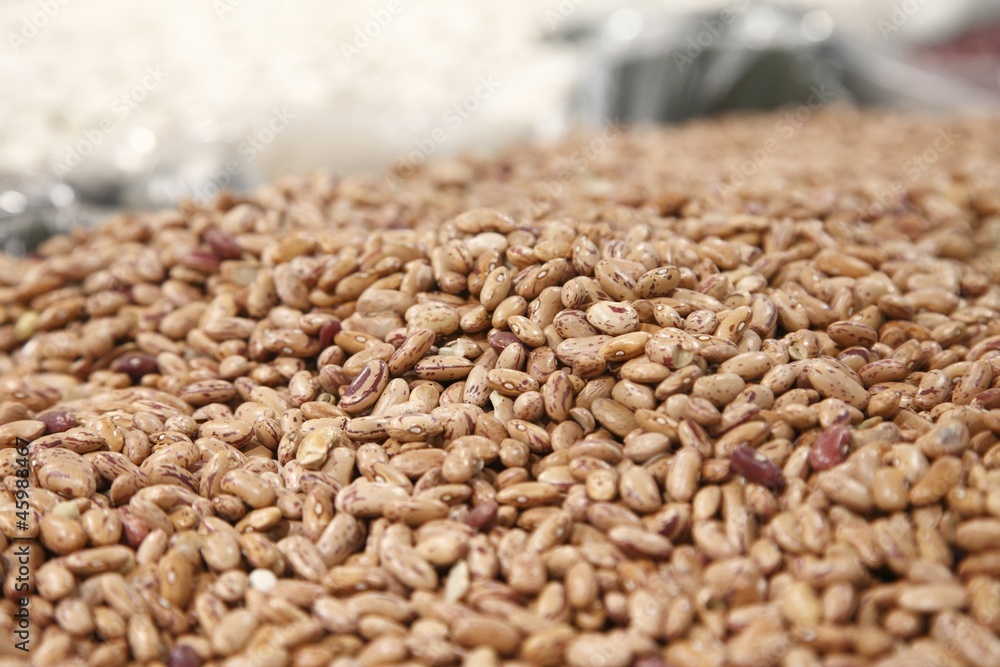 Canvas Prints Brown beans in a big grocery