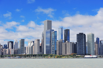 Fototapeta na wymiar Chicago miasto miejski skyline