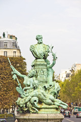 Fototapeta premium Statue of Francis Garnier, Paris, France