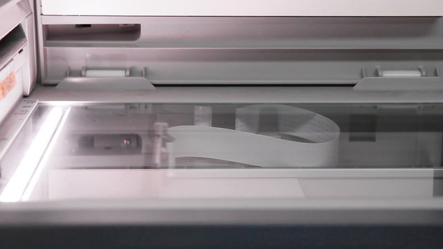 copy of document on photocopier