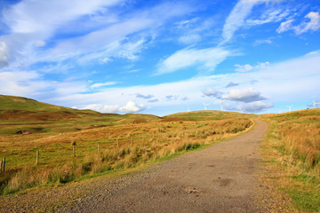 Fototapeta na wymiar Carron Valley, Campsy Hills, Szkocja, Wielka Brytania