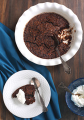 Coffee and chocolate pudding