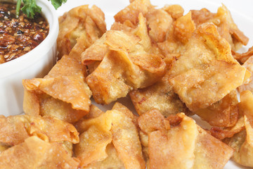 Deep fried shrimp dumplings