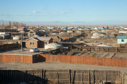 A typical Mongolian city