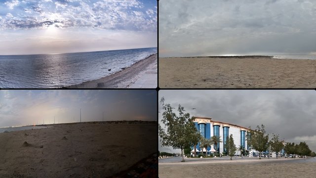 the beach of jeddah from different locations