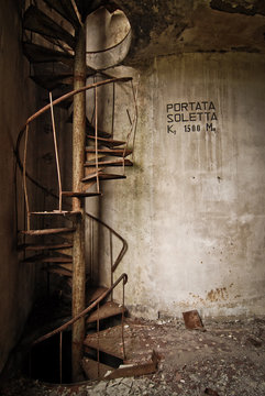old iron stair