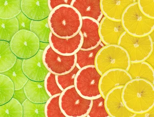 Crédence de cuisine en plexiglas Tranches de fruits Abstrait de tranches d& 39 agrumes. Fermer. Photographie en studio