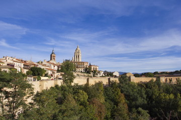 Fototapeta na wymiar Segovia widok panoramiczny