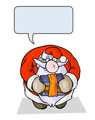 Santa Claus Funny Cartoon.