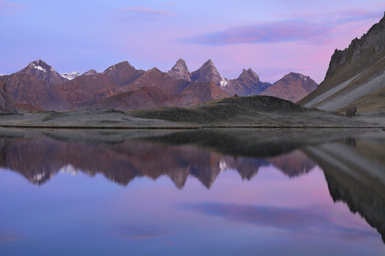 The Aiguilles d'Arves and the Cerces lake