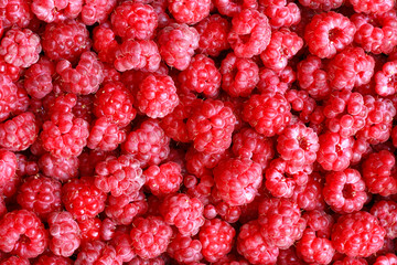 raspberries background