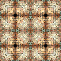 Fototapety  Jednolity wzór cegły, postarzane płytki podłogowe