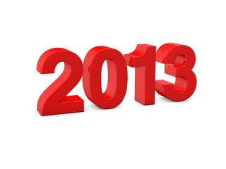 New year 2013 3d render