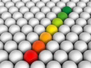 Energy saving concept 3d render