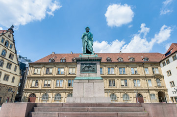 The Schiller memorial in Stuttgart, Germany