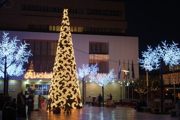 Christmas tree, Fuengirola, Spain © Arena Photo UK