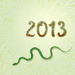 new 2013 vintage gold snake figures