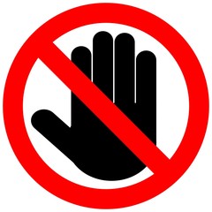 CARTELLO ALT FERMA STOP 03 VETTORIALE