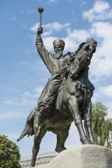 Obraz premium Monument to Hetman Sahaidachny in Kiev