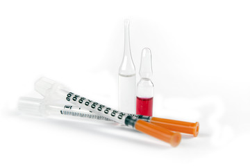 Syringe insulin and ampules