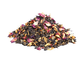 Elite green tea with candied fruit and rose petals