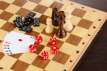 mix of games close-up