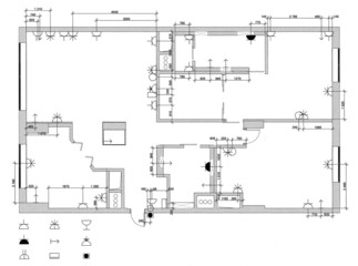 The electric equipment plan for apartment